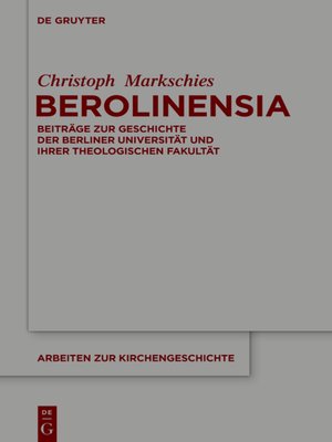 cover image of Berolinensia